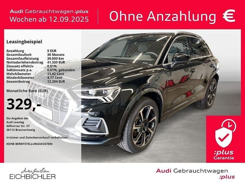 Mythosschwarz Gebraucht 2025 Audi Q3 Advanced SUV | 41.350 € (Fairer Preis) - Bild 1/4