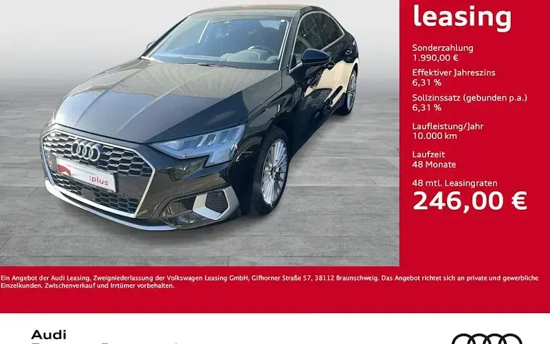 Używany Audi A3 Advanced Plus 116 KM (85 kW) 2022 Sedan/Limuzyna