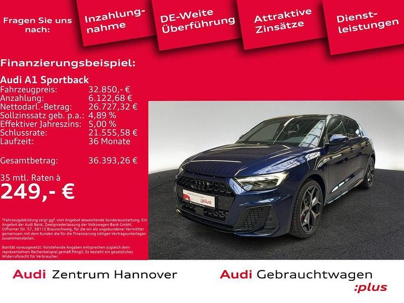 Navarrablau metallic Gebraucht 2025 Audi A1 Sportback S-Line Kleinwagen | 32.850 € (Fairer Preis) - Bild 1/4