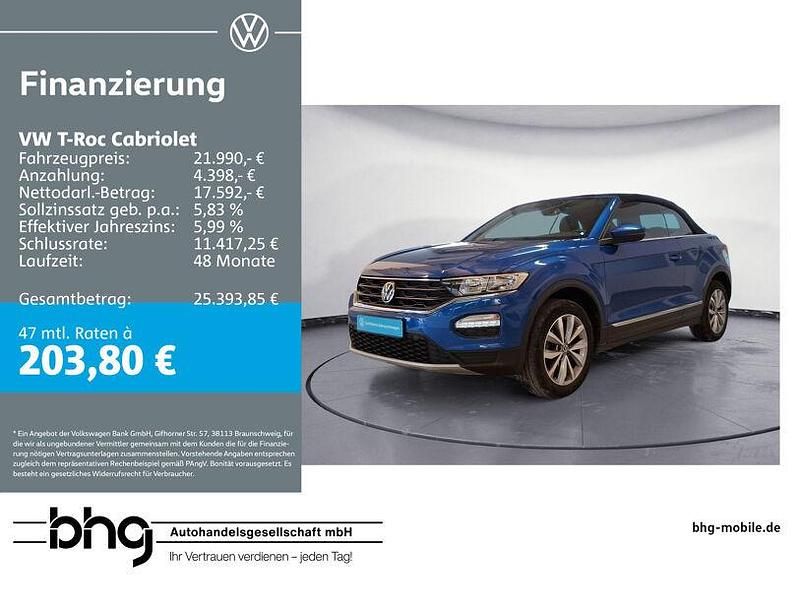 Gebraucht VW T-Roc Style 150 PS (110 kW) 2022 Blau SUV