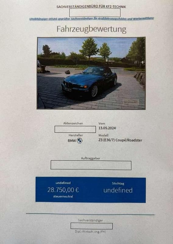 Blau Gebraucht 2000 BMW Z4 M Sport Cabrio | 26.500 € - Bild 1/4