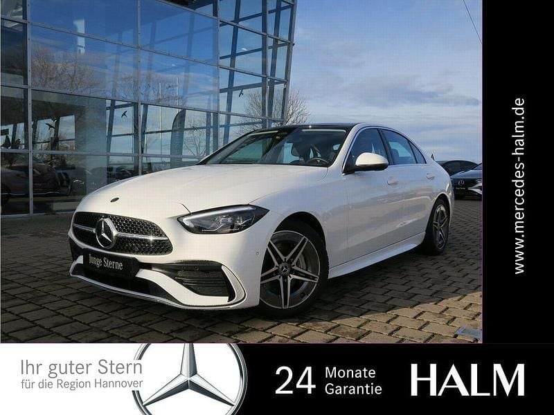 Weiß Gebraucht 2025 Mercedes C200 AMG line Limousine | 46.950 € (Teuer) - Bild 1/4