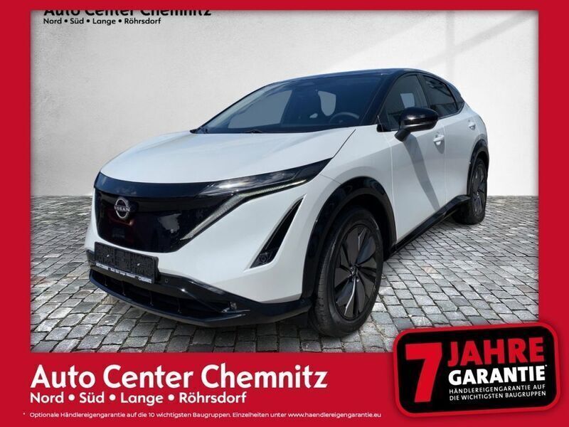 Pearl white/pearl black Gebraucht 2025 Nissan Ariya 360º SUV | 46.556 € (Superpreis) - Bild 1/4