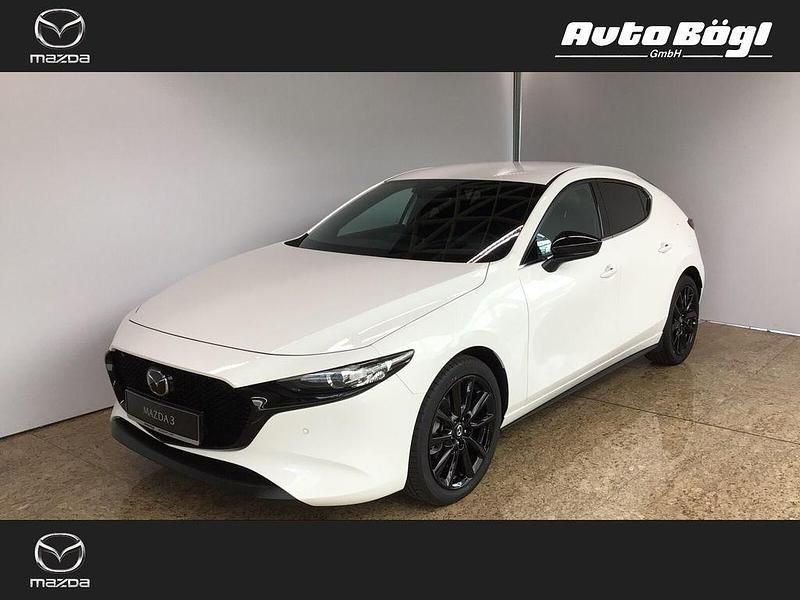Arctic white Neu 2025 Mazda 3 Homura-Line Limousine | 26.570 € - Bild 1/4
