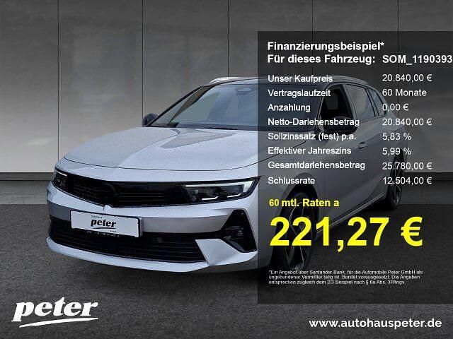 Gebraucht Opel Astra 131 PS (96 kW) 2023 Grau Kombi