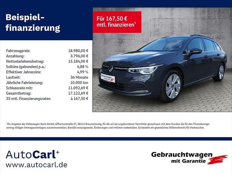 Grau Gebraucht 2022 VW Golf VIII Style Kombi | 20.780 € (Fairer Preis) - Bild 1/4