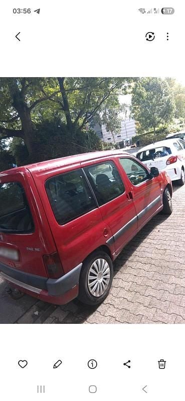 Gebraucht Peugeot Partner 90 PS (66 kW) 2005 Rot Van / Kleinbus