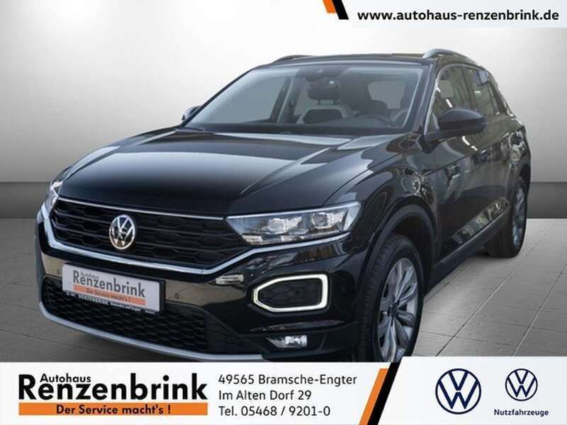 Schwarz Gebraucht 2021 VW T-Roc Sport SUV | 26.190 € (Etwas zu teuer) - Bild 1/4