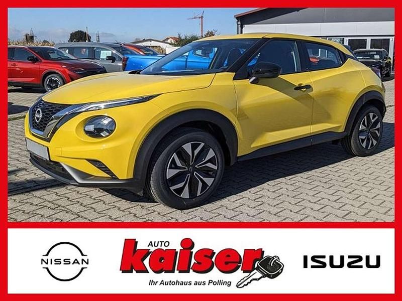 Iconic yellow metallic Neu 2025 Nissan Juke Acenta SUV | 26.350 € (Etwas zu teuer) - Bild 1/4