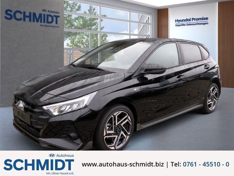 Schwarz Neu 2024 Hyundai i20 N Line Limousine | 24.490 € (Fairer Preis) - Bild 1/4