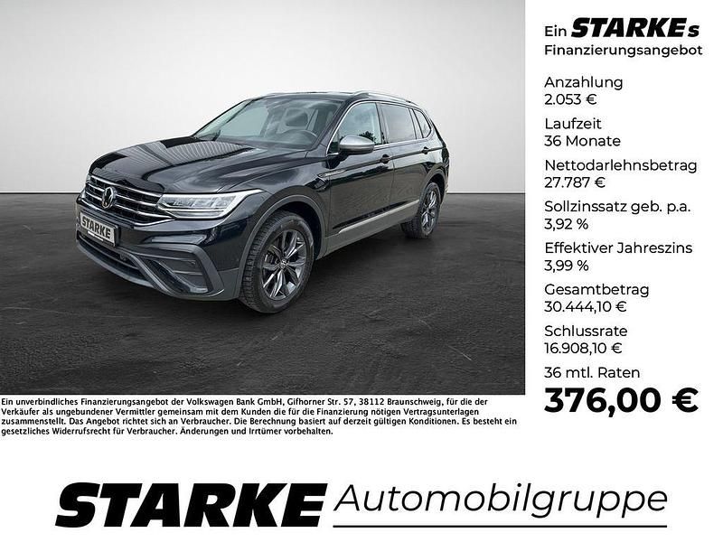 Schwarz Gebraucht 2022 VW Tiguan Allspace Life SUV | 29.840 € (Guter Preis) - Bild 1/4