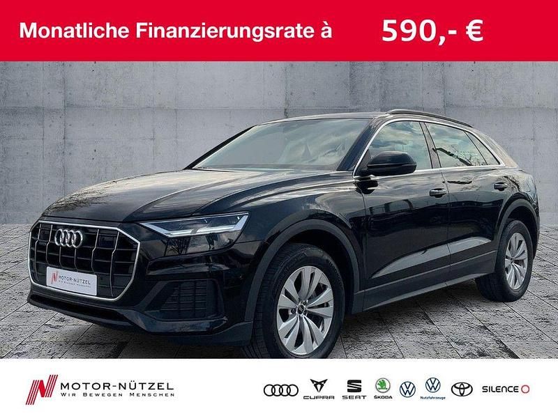 Mythosschwarz metallic Gebraucht 2023 Audi Q8 Ambiente SUV | 52.650 € (Superpreis) - Bild 1/4