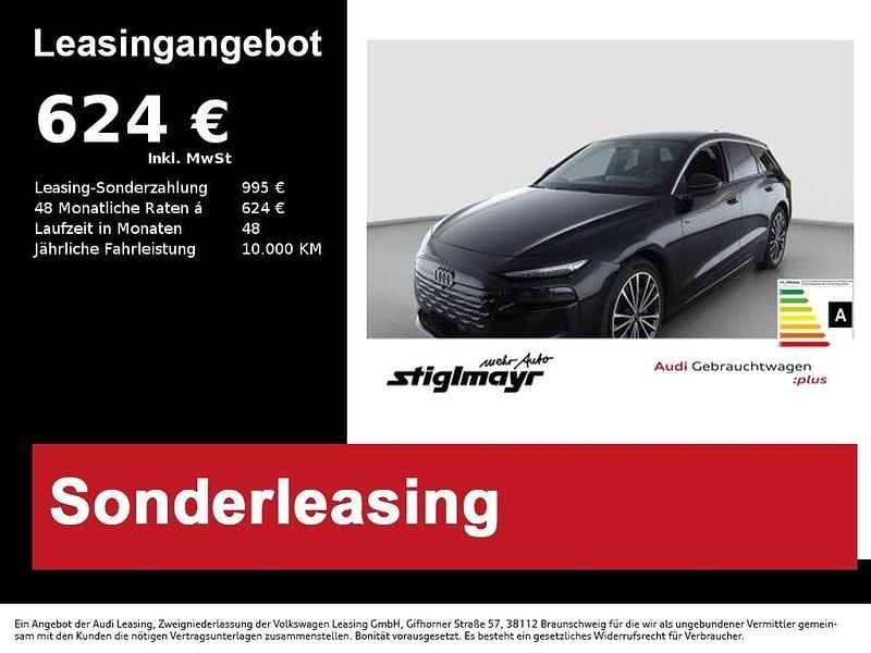 Mythosschwarz metallic Gebraucht 2025 Audi A6 e-tron Performance Kombi | 72.870 € (Guter Preis) - Bild 1/4