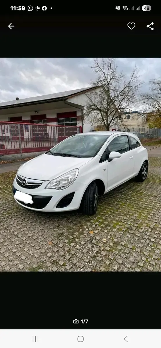 Second-hand Opel Corsa 85 CP (62 kW) 2012 Alb Hatchback
