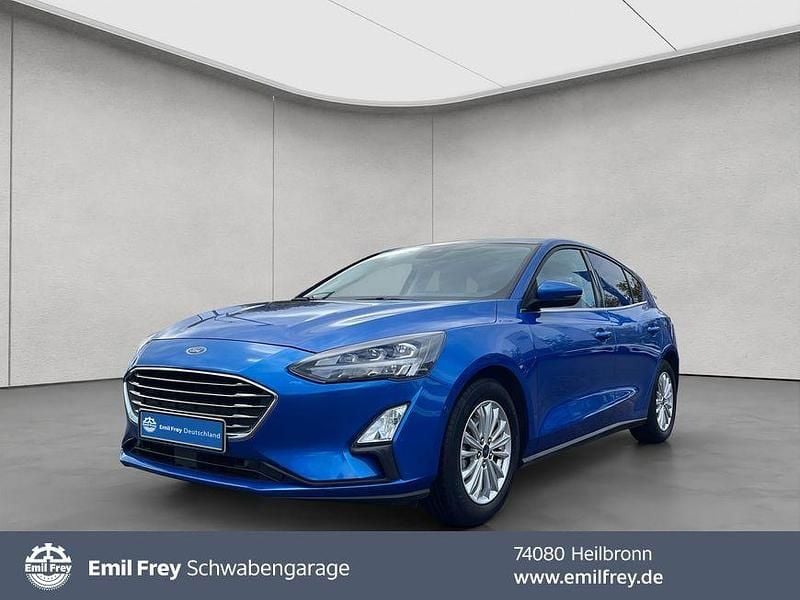 Desert island blue Gebraucht 2021 Ford Focus Titanium X Limousine | 17.290 € (Fairer Preis) - Bild 1/4
