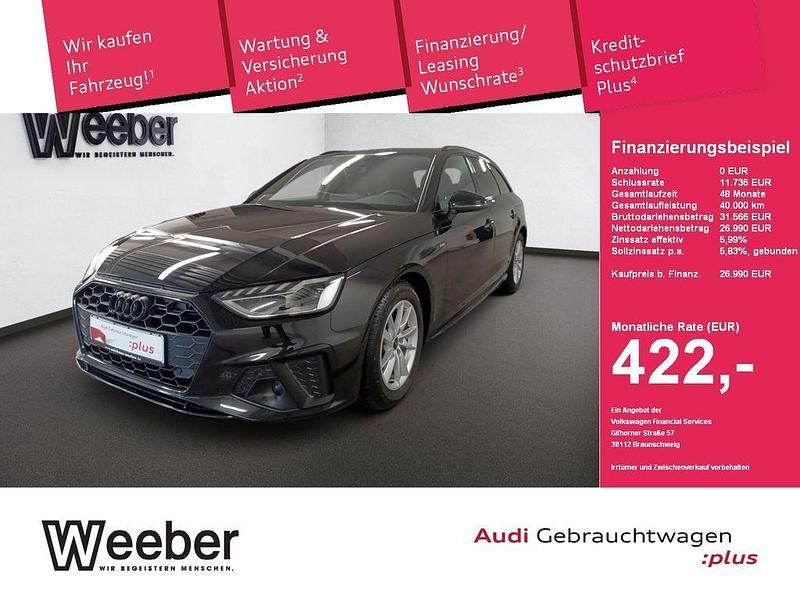 Gebraucht Audi A4 S-Line 163 PS (119 kW) 2022 Mythosschwarz metallic Kombi