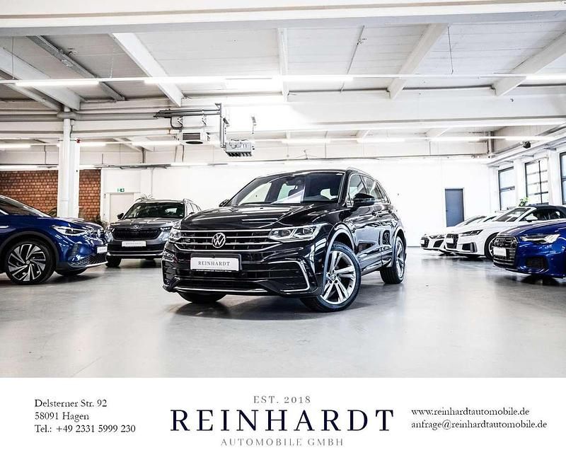 Deep black perleffekt Gebraucht 2021 VW Tiguan R-line SUV | 26.585 € (Guter Preis) - Bild 1/3