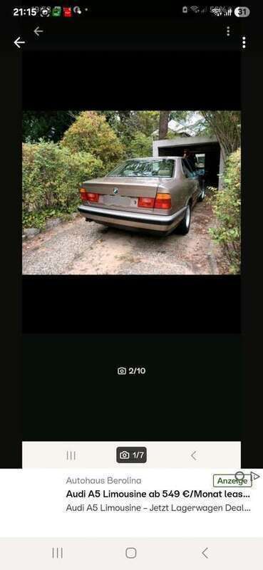 Beige Gebraucht 1988 BMW 525 Limousine | 14.000 € - Bild 1/4