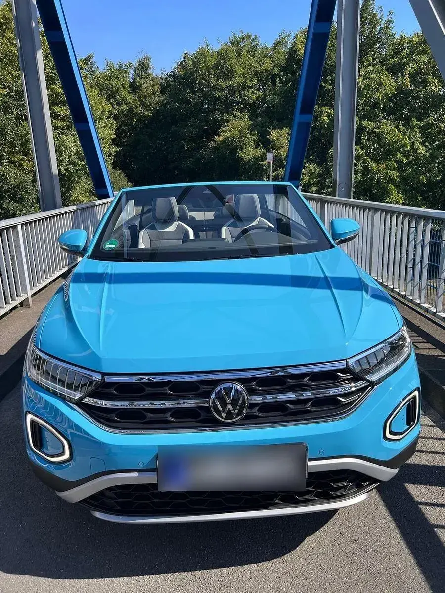 Gebraucht VW T-Roc Cabriolet 150 PS (110 kW) 2022 Blau Cabrio
