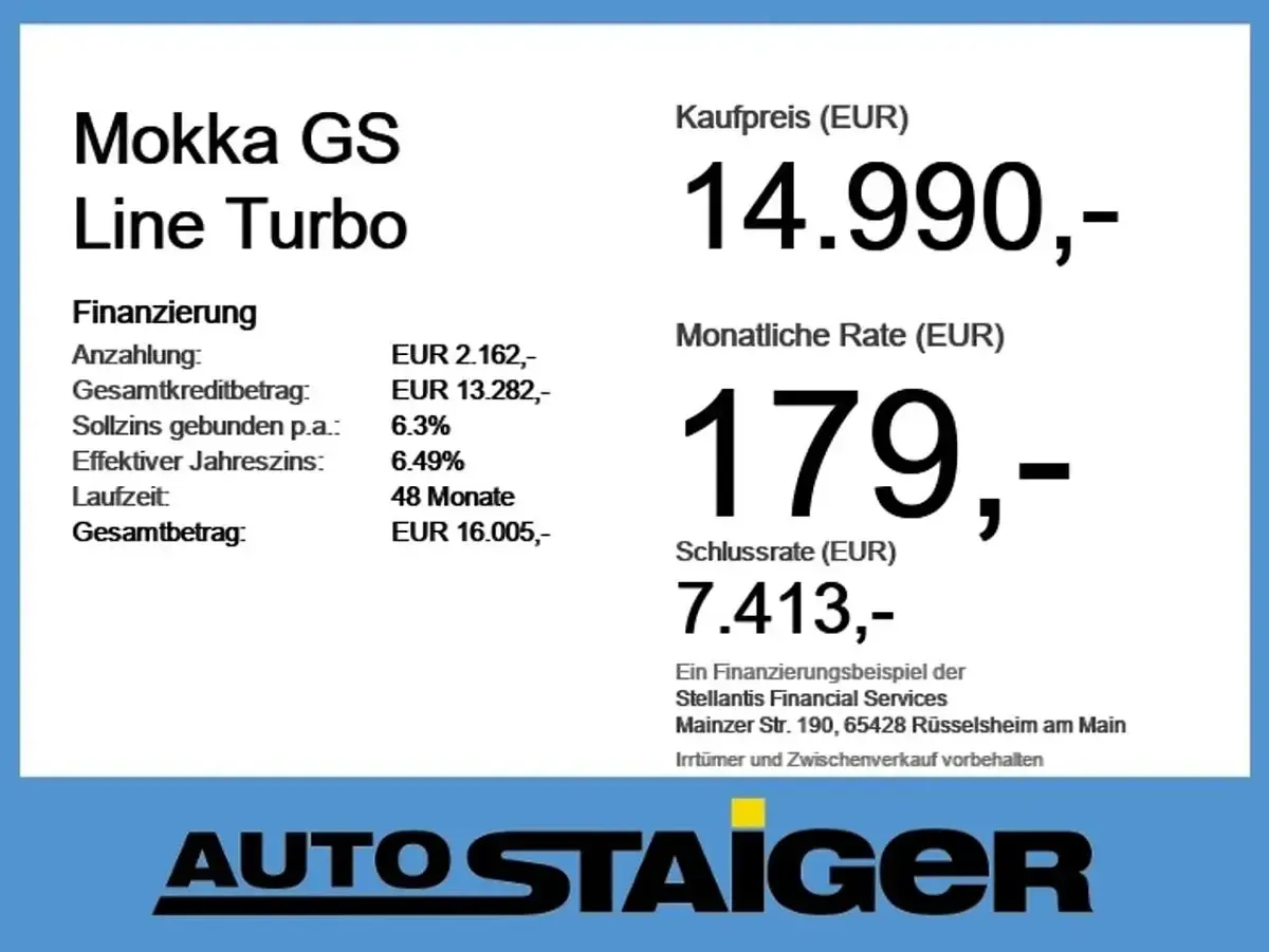 Gebraucht Opel Mokka GS Line 101 PS (74 kW) 2022 Jade weiss/arktis weiss SUV