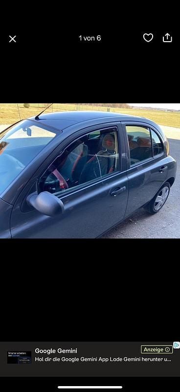 Grau Gebraucht 2007 Nissan Micra Kleinwagen | 2.350 € (Fairer Preis) - Bild 1/4