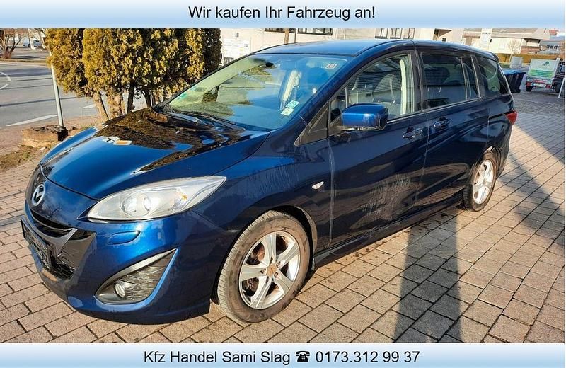 Gebraucht Mazda 5 Sports-Line 150 PS (110 kW) 2010 Blau Van / Kleinbus