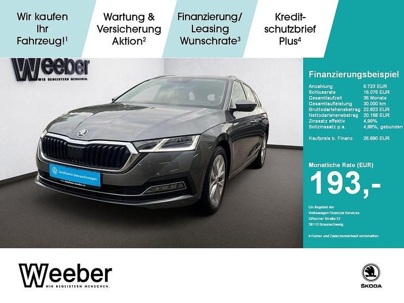 Graphite grau (metallic) Gebraucht 2023 Skoda Octavia Style Kombi | 26.890 € (Guter Preis) - Bild 1/4