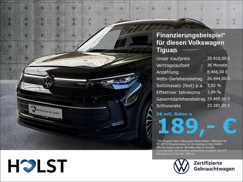 Deep black perleffekt Gebraucht 2024 VW Tiguan Design SUV | 35.910 € (Guter Preis) - Bild 1/4