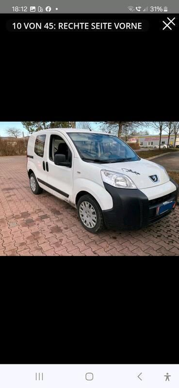 Weiß Gebraucht 2014 Peugeot Bipper Van / Kleinbus | 6.100 € (Etwas zu teuer) - Bild 1/4
