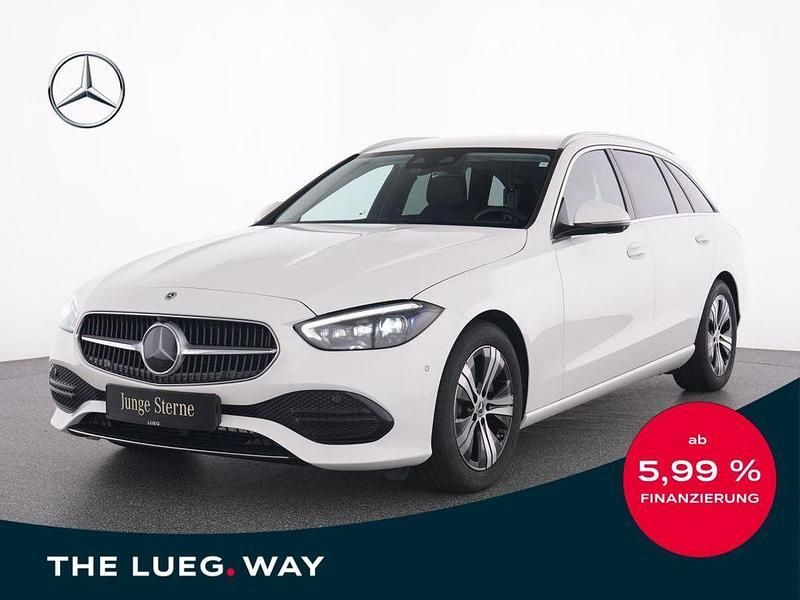Unilack polarweiß Gebraucht 2024 Mercedes C180 Avantgarde Kombi | 33.985 € (Guter Preis) - Bild 1/4