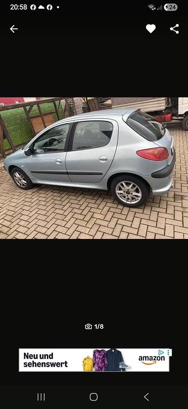 Gebraucht Peugeot 206 75 PS (55 kW) 2004 Blau Limousine