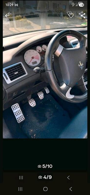 Gebraucht Peugeot 307 CC 138 PS (101 kW) 2003 Schwarz Cabrio