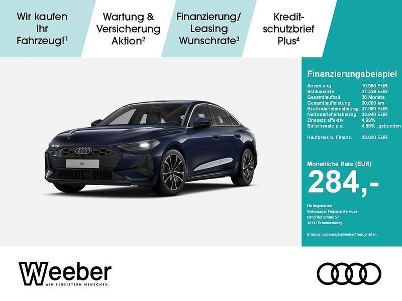 Blau Gebraucht 2025 Audi A5 Sport Coupé | 43.920 € - Bild 1/4