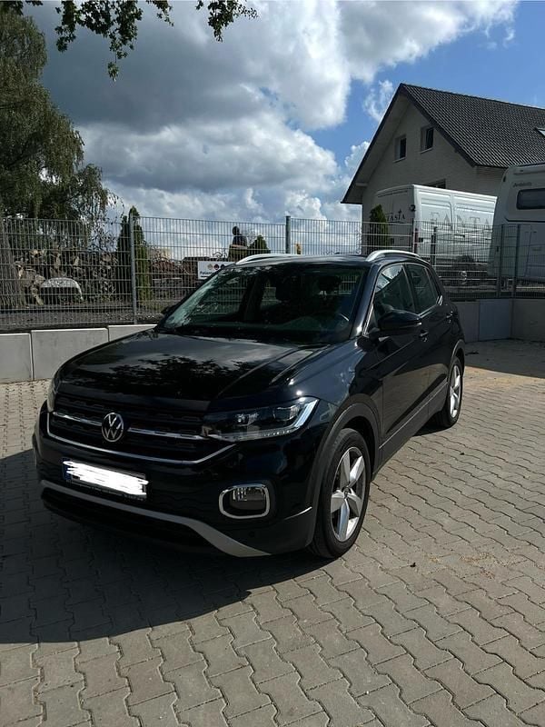 Schwarz Gebraucht 2022 VW T-Cross SUV | 19.297 € (Guter Preis) - Bild 1/4