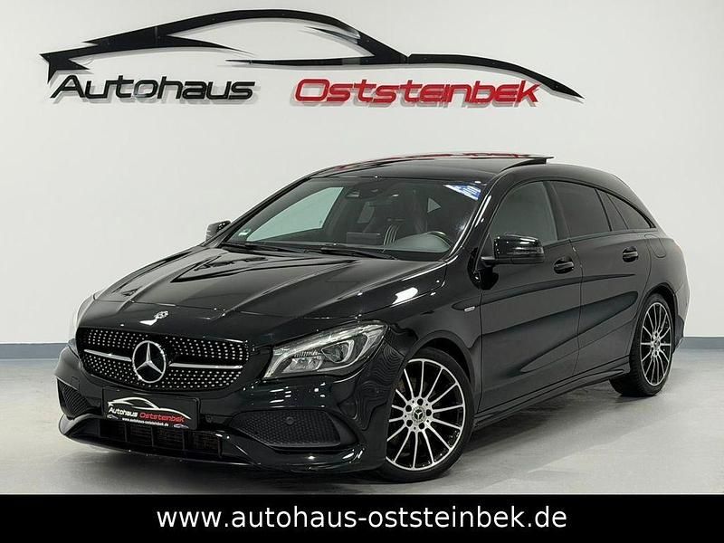 Schwarz Gebraucht 2017 Mercedes CLA220 AMG line Limousine | 21.850 € (Etwas zu teuer) - Bild 1/4