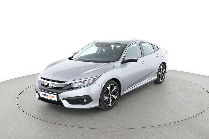 Silber Gebraucht 2018 Honda Civic Elegance Limousine | 17.590 € (Fairer Preis) - Bild 1/3