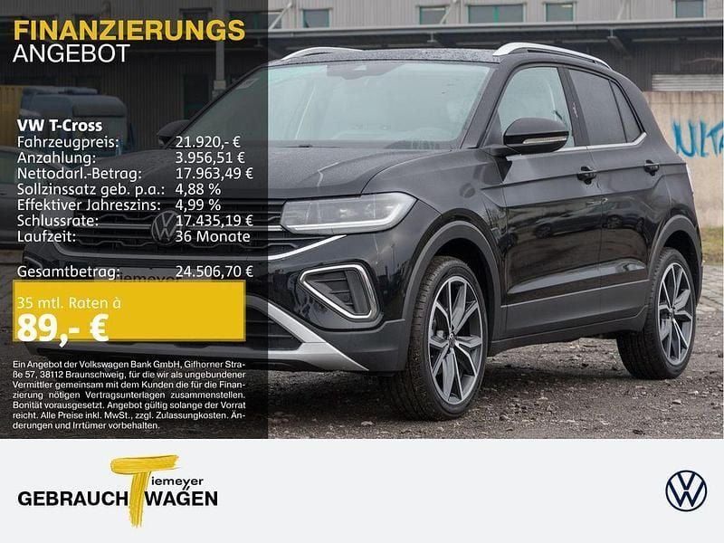 Deep black perleffekt Gebraucht 2024 VW T-Cross IQ Drive SUV | 21.920 € (Guter Preis) - Bild 1/4
