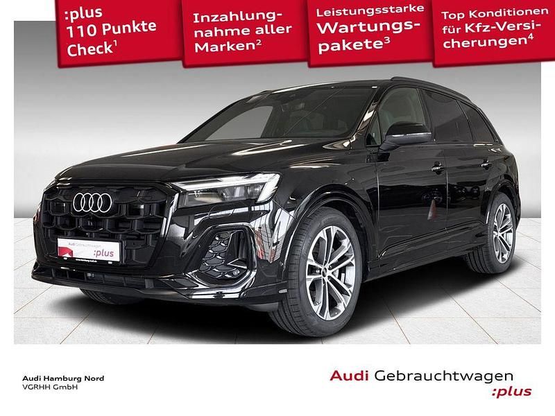 Mythosschwarz metallic Gebraucht 2024 Audi Q7 S-Line SUV | 74.950 € (Fairer Preis) - Bild 1/3