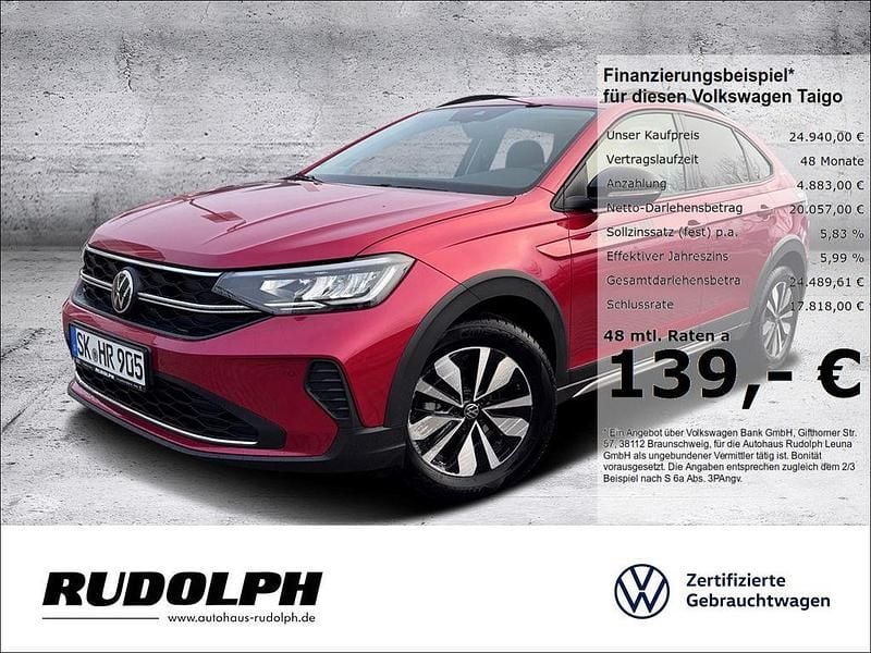 Rot Gebraucht 2024 VW Taigo Goal SUV | 24.940 € (Fairer Preis) - Bild 1/4