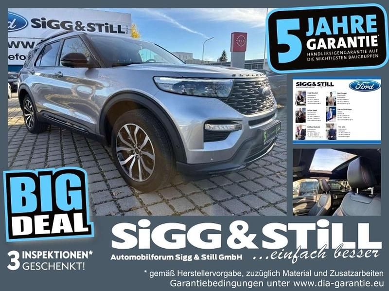 Iconicsilber metallic Gebraucht 2021 Ford Explorer ST-Line SUV | 45.570 € (Fairer Preis) - Bild 1/4
