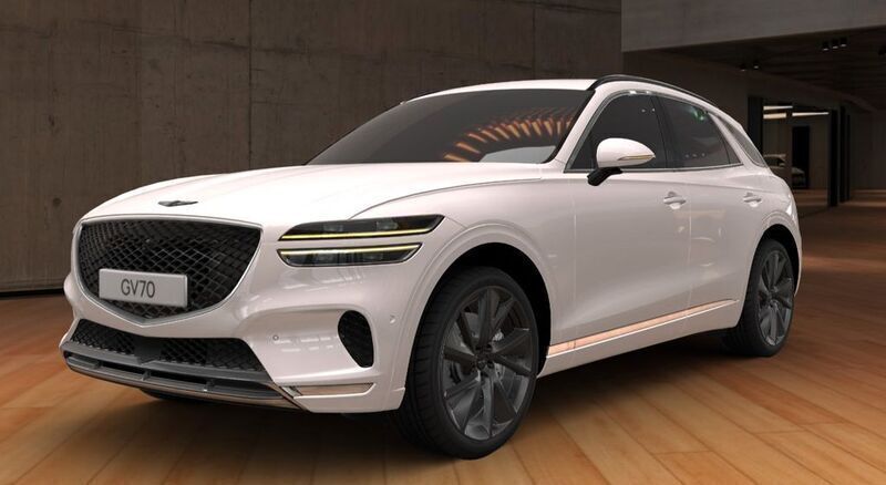 Weiß Gebraucht 2023 Genesis GV70 SUV | 49.990 € (Teuer) - Bild 1/3