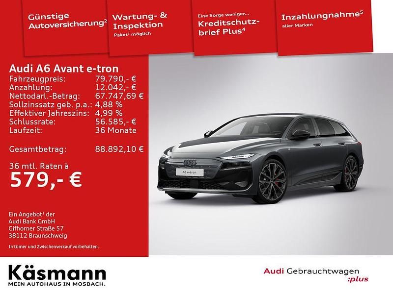 Daytonagrau perleffekt Neu 2025 Audi A6 e-tron Performance Kombi | 79.790 € (Fairer Preis) - Bild 1/4