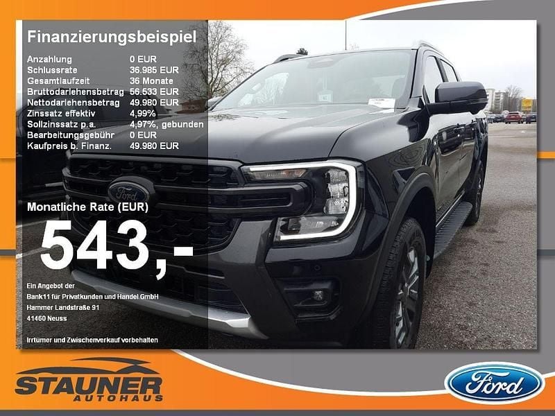 Agateblack Neu 2025 Ford Ranger Wildtrack Abholung | 49.980 € (Superpreis) - Bild 1/4