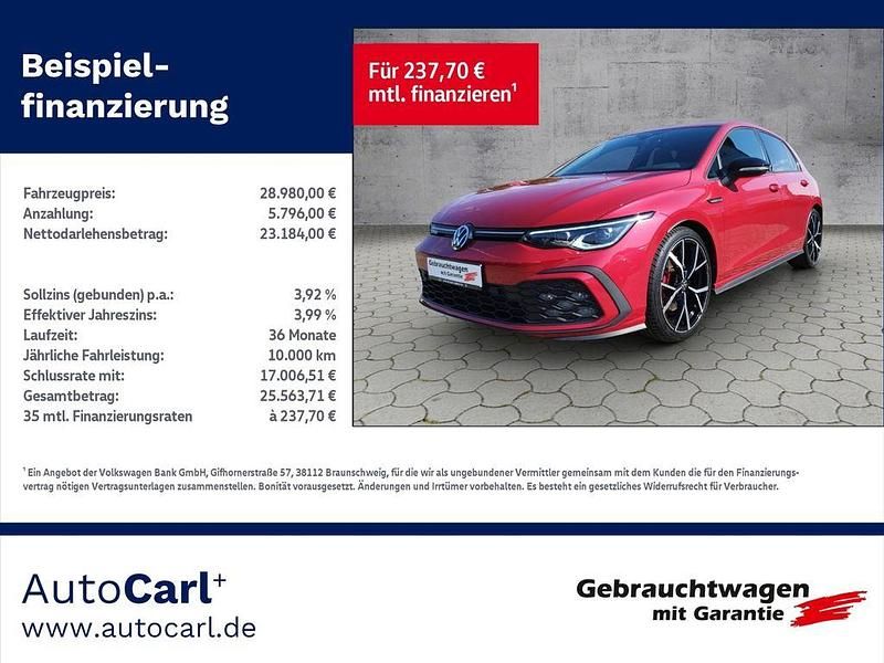 Rot Gebraucht 2021 VW Golf GTD Limousine | 28.980 € (Teuer) - Bild 1/4
