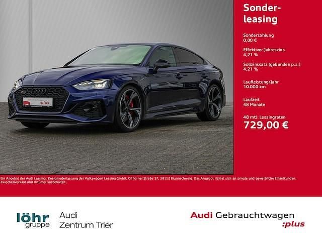 Navarrablau metallic Gebraucht 2024 Audi RS5 Sportback Ambiente Limousine | 70.960 € (Superpreis) - Bild 1/3