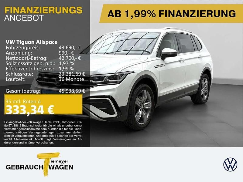 Weiß Gebraucht 2024 VW Tiguan Allspace Elegance SUV | 43.690 € (Fairer Preis) - Bild 1/4