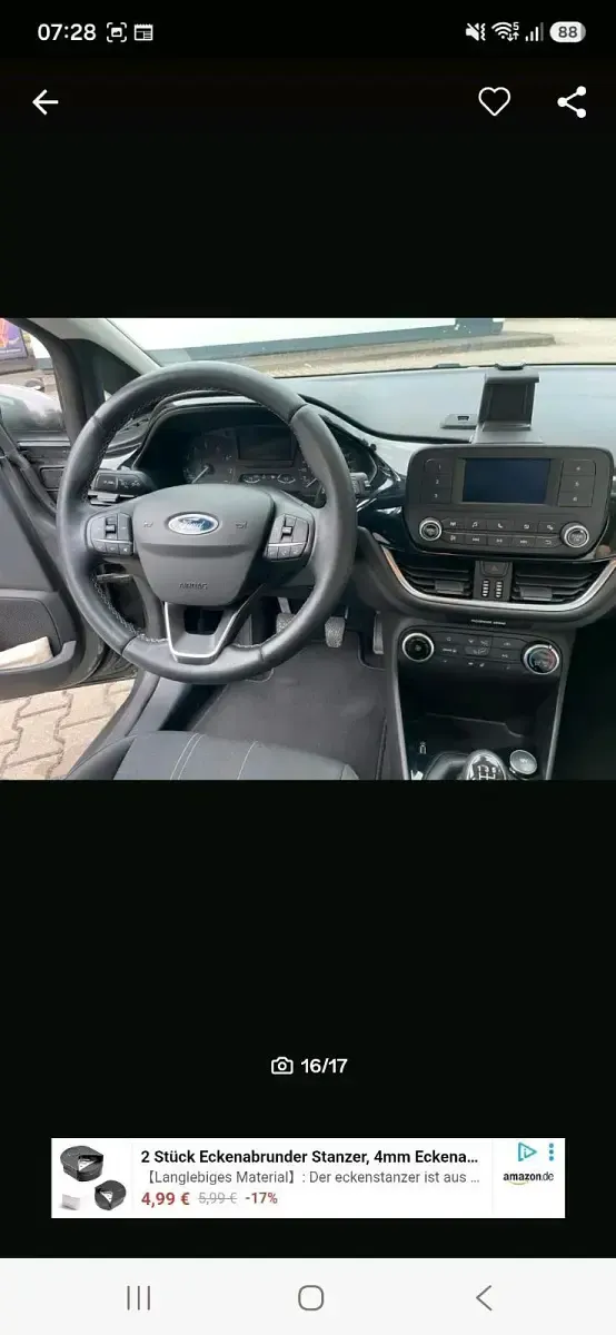 Gebraucht Ford Fiesta 95 PS (69 kW) 2019 Grau Kleinwagen