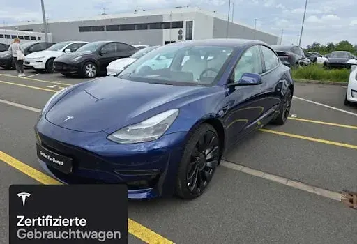 Occasion Tesla Model 3 Performance 377 kW (513 PK) 2022 Blauw Sedan