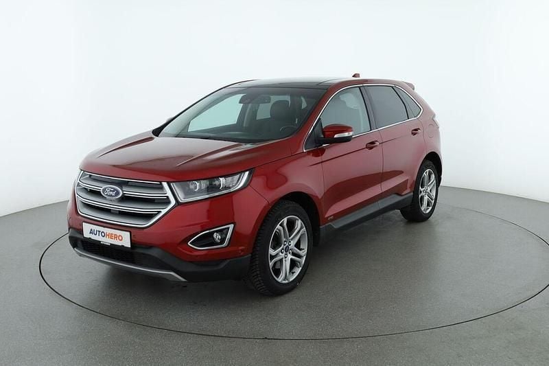 Rot Gebraucht 2018 Ford Edge Titanium SUV | 22.210 € (Fairer Preis) - Bild 1/3