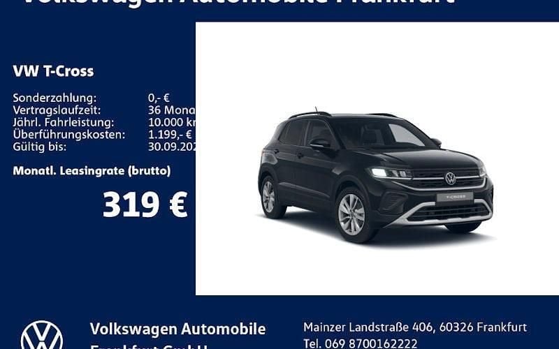 Schwarz Neu 2025 VW T-Cross Life SUV | 27.490 € (Fairer Preis) - Bild 1/4
